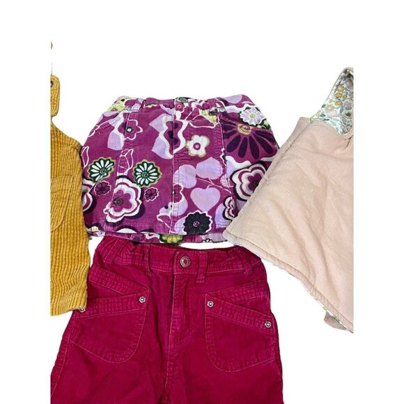 Girls Corduroy Bundle Skort Dress Overalls Pants Size 3T - Picture 4 of 12